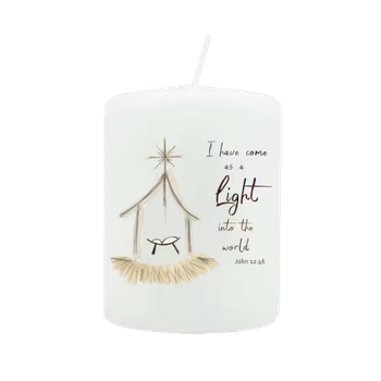 Blockljus - Julkrubba - I have come as a light - 6 cm, en produkt från Nya Musik som utvecklar och engagerar människor i alla åldrar.