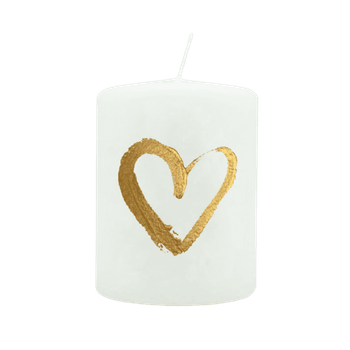 Blockljus - Guldhjärta - 6 cm, en produkt från Nya Musik som utvecklar och engagerar människor i alla åldrar.