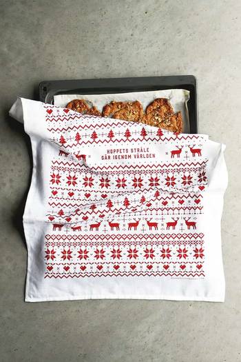 Kökshandduk - Hoppets stråle går igenom världen, en produkt från Nya Musik som utvecklar och engagerar människor i alla åldrar.