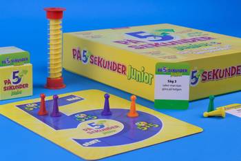 På 5 sekunder junior - Brädspel, en produkt från Nya Musik som utvecklar och engagerar människor i alla åldrar.