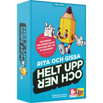 Helt upp och ner - Brädspel, en produkt från Nya Musik som utvecklar och engagerar människor i alla åldrar.