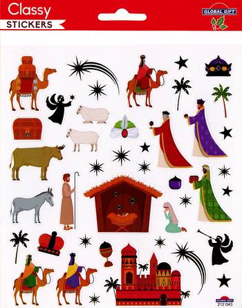 Stickers - Julkrubba - GL212043, en produkt från Nya Musik som utvecklar och engagerar människor i alla åldrar.