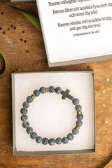 Armband kula – blå (med ask), en produkt från Nya Musik som utvecklar och engagerar människor i alla åldrar.