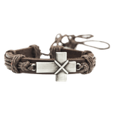 Armband - Läder - Kors, en produkt från Nya Musik som utvecklar och engagerar människor i alla åldrar.