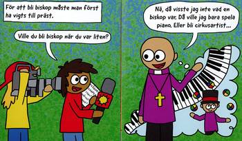 Titta en biskop, en produkt från Nya Musik som utvecklar och engagerar människor i alla åldrar.