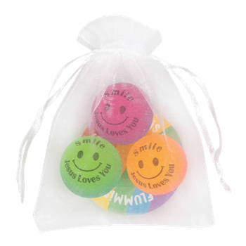 Studsbollar - Smile Jesus Loves You, en produkt från Nya Musik som utvecklar och engagerar människor i alla åldrar.