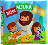 Tygbok Min mjuka bibel, en produkt från Nya Musik som utvecklar och engagerar människor i alla åldrar.
