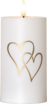 Led Ljus Flamme Heart, en produkt från Nya Musik som utvecklar och engagerar människor i alla åldrar.