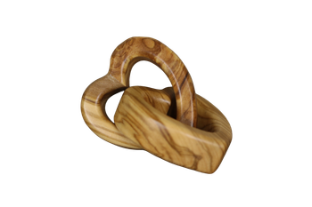 Sammanflätade hjärtan - Olivträ - Stort, en produkt från Nya Musik som utvecklar och engagerar människor i alla åldrar.