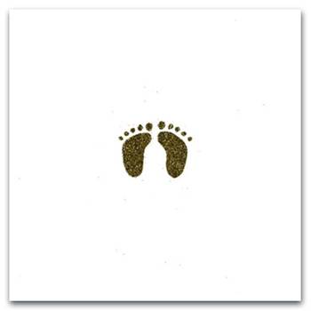 Dubbelt kort - Barnfötter - guld, en produkt från Nya Musik som utvecklar och engagerar människor i alla åldrar.