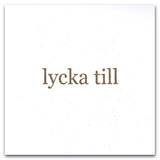 Dubbelt kort - Lycka till - guldtext, en produkt från Nya Musik som utvecklar och engagerar människor i alla åldrar.