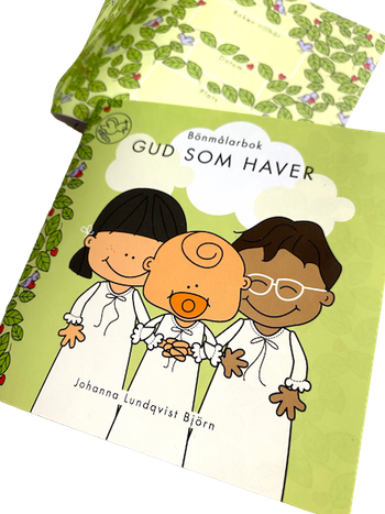 Bönmålarbok - Gud som haver, en produkt från Nya Musik som utvecklar och engagerar människor i alla åldrar.