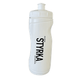 Sportflaska – Styrka, vit, en produkt från Nya Musik som utvecklar och engagerar människor i alla åldrar.