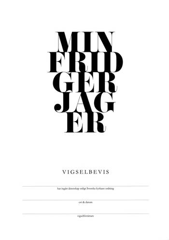 Vigselbevis - Min frid ger jag er - Svenska kyrkan, en produkt från Nya Musik som utvecklar och engagerar människor i alla åldrar.
