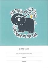 Dopbevis - Gud tycker om - Svenska kyrkan, en produkt från Nya Musik som utvecklar och engagerar människor i alla åldrar.