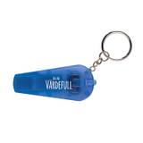 Nyckelring med LED – Visselpipa, blå, en produkt från Nya Musik som utvecklar och engagerar människor i alla åldrar.