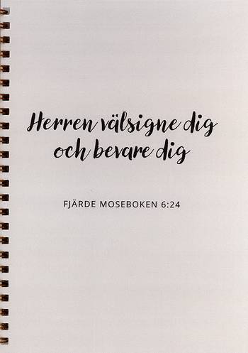 Spiralblock - Herren välsigne dig och bevare dig, en produkt från Nya Musik som utvecklar och engagerar människor i alla åldrar.