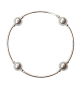 Välsignelsearmband - Pärlor - Silver - 8 mm, en produkt från Nya Musik som utvecklar och engagerar människor i alla åldrar.