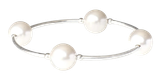 Välsignelsearmband - Vita pärlor - 12 mm, en produkt från Nya Musik som utvecklar och engagerar människor i alla åldrar.