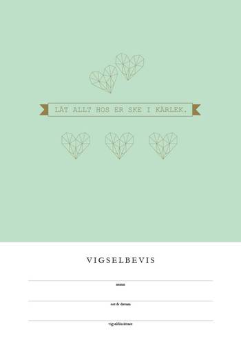 Vigselbevis - Låt allt hos er ske i kärlek - Frikyrkan, en produkt från Nya Musik som utvecklar och engagerar människor i alla åldrar.