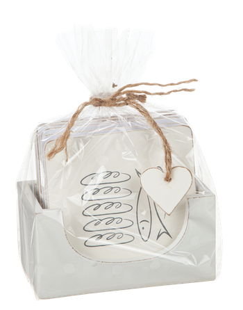 Glasunderlägg - Fem bröd och två fiskar, en produkt från Nya Musik som utvecklar och engagerar människor i alla åldrar.