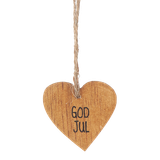 Presentlapp i trä - Hjärta - God jul, en produkt från Nya Musik som utvecklar och engagerar människor i alla åldrar.