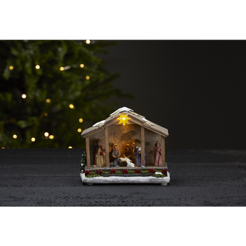 Julkrubba - LED-belysning, en produkt från Nya Musik som utvecklar och engagerar människor i alla åldrar.