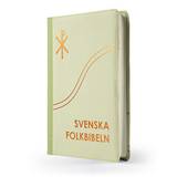 Svenska Folkbibeln 2015, slimline, grön linnestruktur, en produkt från Nya Musik som utvecklar och engagerar människor i alla åldrar.