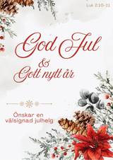Julkort - God jul & Gott nytt år - Luk 2:10-11, en produkt från Nya Musik som utvecklar och engagerar människor i alla åldrar.