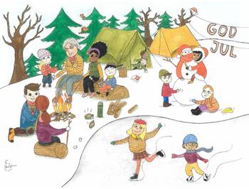 Julkort A5, en produkt från Nya Musik som utvecklar och engagerar människor i alla åldrar.