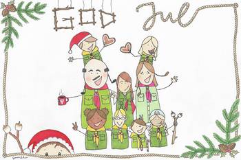 Julkort A6, en produkt från Nya Musik som utvecklar och engagerar människor i alla åldrar.