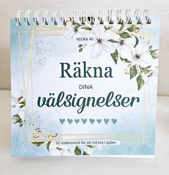 Bordskalender 52 veckor - visdomsord, en produkt från Nya Musik som utvecklar och engagerar människor i alla åldrar.