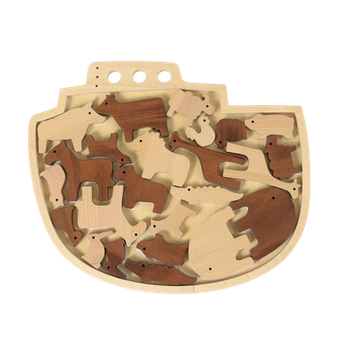 Träpussel - Noas ark, en produkt från Nya Musik som utvecklar och engagerar människor i alla åldrar.