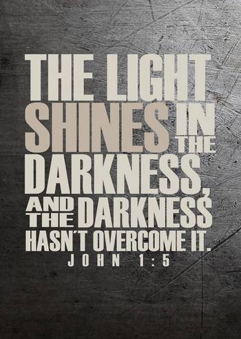 Vykort - The light shines in the darkness, en produkt från Nya Musik som utvecklar och engagerar människor i alla åldrar.