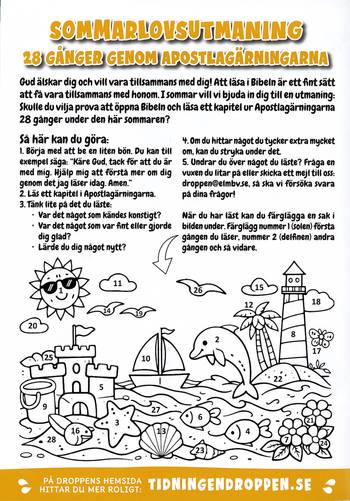 Droppen - Sommartidning, en produkt från Nya Musik som utvecklar och engagerar människor i alla åldrar.