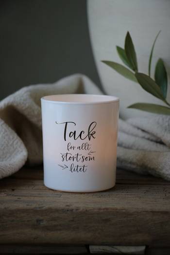 Lykta -Tack för allt, stort som litet - inkl. Gåvobox, en produkt från Nya Musik som utvecklar och engagerar människor i alla åldrar.