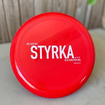 Frisbee – Styrka, röd, en produkt från Nya Musik som utvecklar och engagerar människor i alla åldrar.