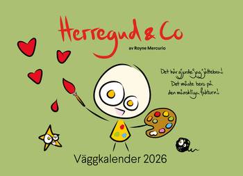 Herregud & Co Väggkalender 2026, en produkt från Nya Musik som utvecklar och engagerar människor i alla åldrar.