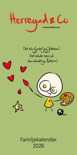 Herregud & Co Familjekalender 2026, en produkt från Nya Musik som utvecklar och engagerar människor i alla åldrar.