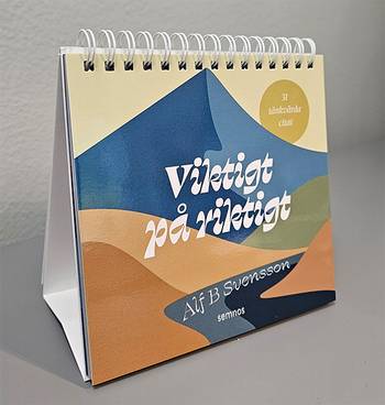 Viktigt på riktigt - Bordskalender, en produkt från Nya Musik som utvecklar och engagerar människor i alla åldrar.