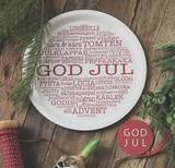 Bricka - God Jul - vit - 31 cm, en produkt från Nya Musik som utvecklar och engagerar människor i alla åldrar.