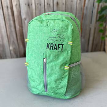 Ryggsäck - Hopvikbar - Allt förmår jag - Grön, en produkt från Nya Musik som utvecklar och engagerar människor i alla åldrar.