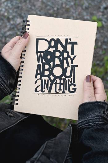 Spiralblock - Don't worry, en produkt från Nya Musik som utvecklar och engagerar människor i alla åldrar.