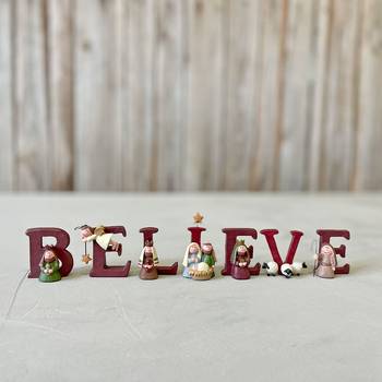 Juldekoration – Believe, en produkt från Nya Musik som utvecklar och engagerar människor i alla åldrar.