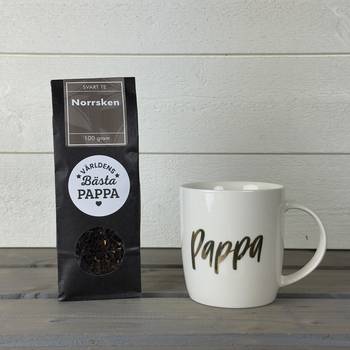 Paket - Mugg+Te - Världens bästa pappa, en produkt från Nya Musik som utvecklar och engagerar människor i alla åldrar.