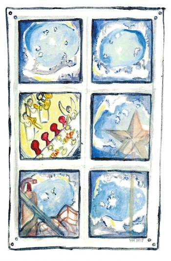 Julkort - Fönster, en produkt från Nya Musik som utvecklar och engagerar människor i alla åldrar.