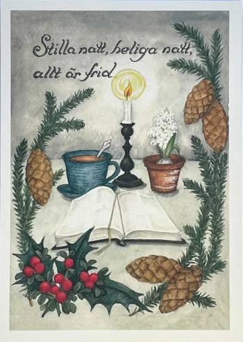 Julkort – Stilla natt, heliga natt, en produkt från Nya Musik som utvecklar och engagerar människor i alla åldrar.