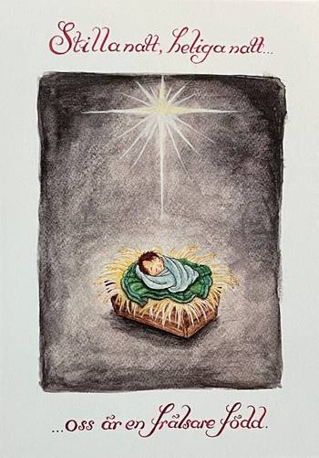 Julkort – Stilla natt - Jesusbarnet, en produkt från Nya Musik som utvecklar och engagerar människor i alla åldrar.