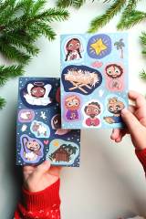 Klistermärkesark - Jesu födelse, en produkt från Nya Musik som utvecklar och engagerar människor i alla åldrar.