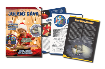 Julens gåva - Barnens jultidning - 2025, en produkt från Nya Musik som utvecklar och engagerar människor i alla åldrar.